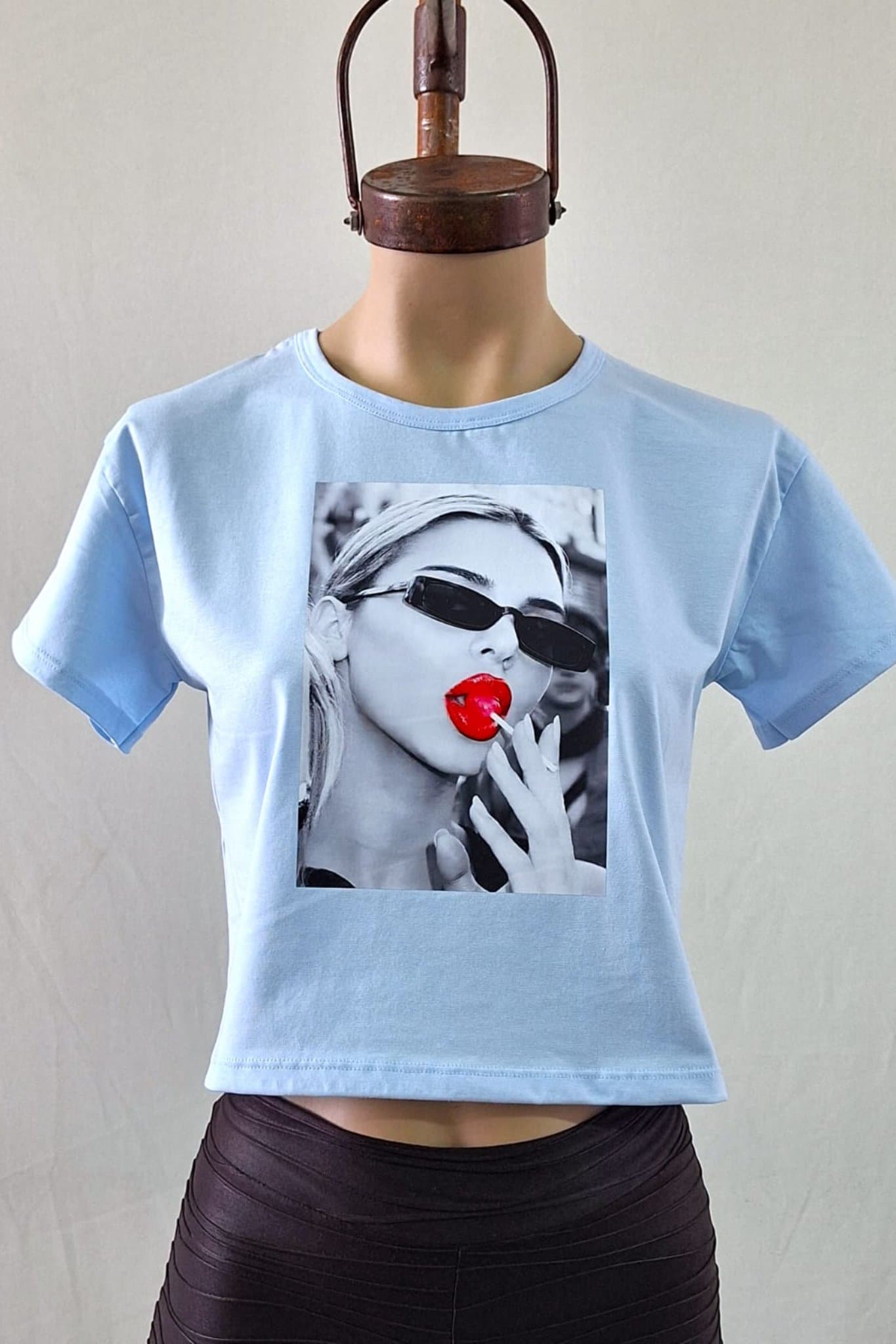 Remera estampado chica chupetin algodon con lycra