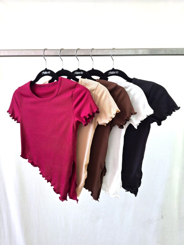 REMERA RULETTE Y PICO MANGA CORTA MORLEY LISO 2026 - Imagen 5