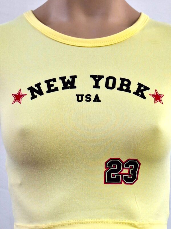 Top cuello U estampado N. York modal soft 2026 - Imagen 3