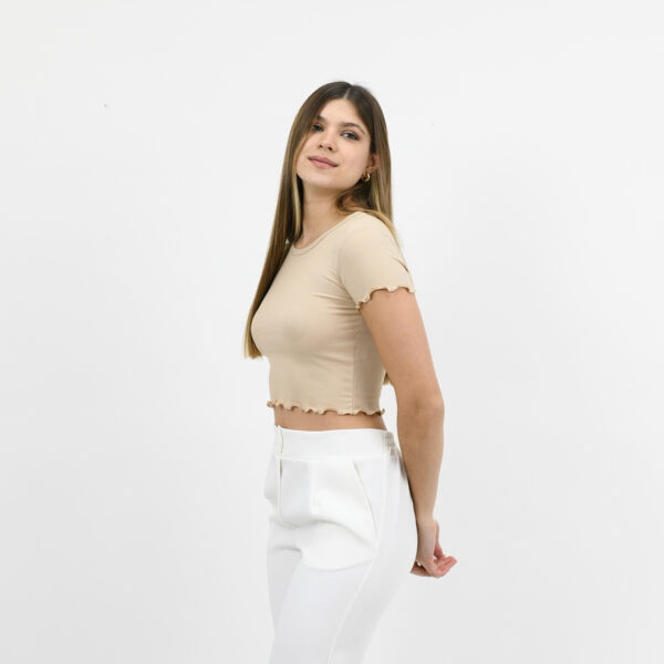 Remera cuello U rulette morley liso 2026 - Imagen 3