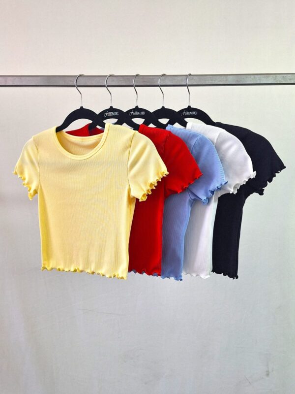 Remera cuello U rulette morley liso 2026 - Imagen 5