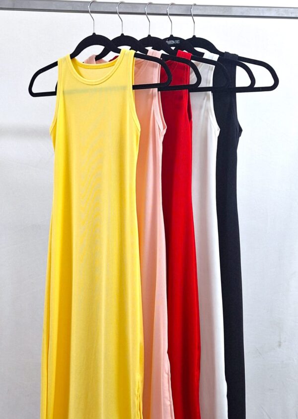 Vestido deportivo largo con tajo costado morley cotton 2026 - Imagen 5