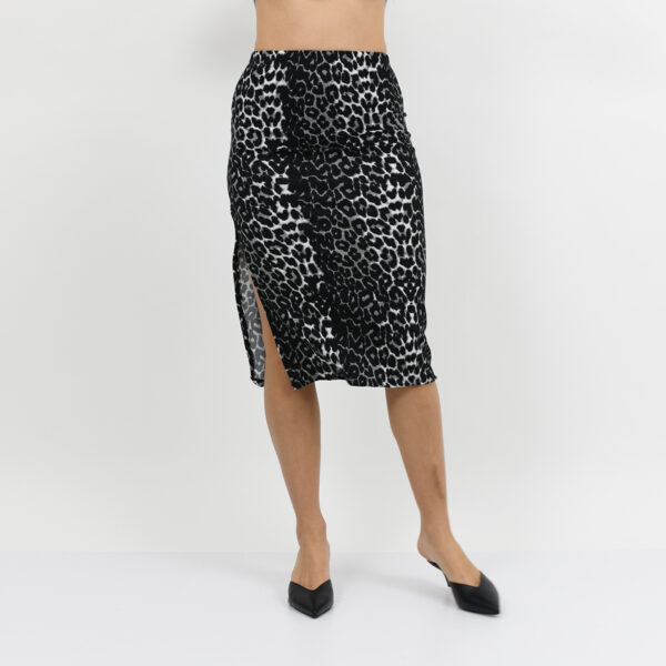 Pollera animal print con tajo costado morley 2026 - Imagen 4
