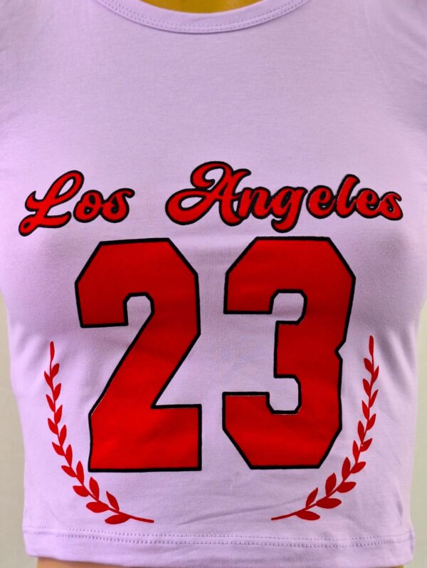 Top estampado Los Angeles algodón Iced cotton 2026 - Imagen 7