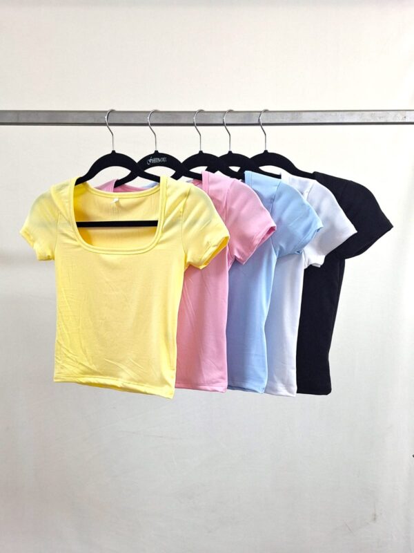 Remera cuello cuadrado por talle 1, 2 y 3 modal soft 2026 - Imagen 5