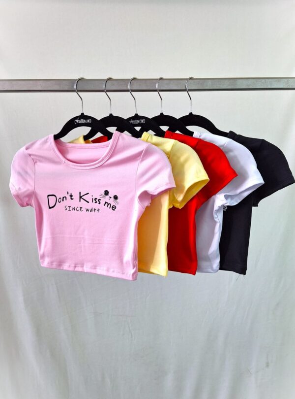 Top estampado Don‘t Kiss me modal soft 2026 - Imagen 5
