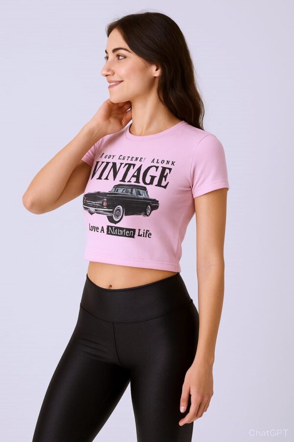 Top estampado VINTAGE modal soft 2026 - Imagen 3