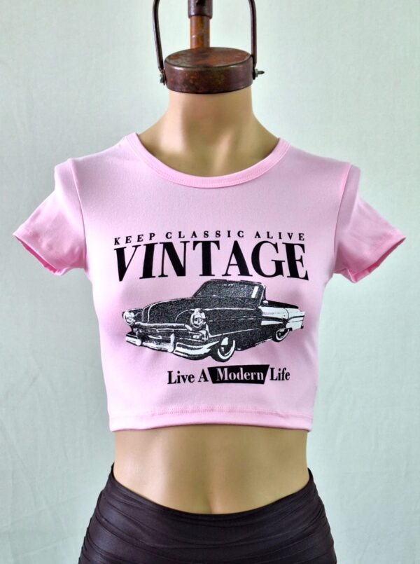 Top estampado VINTAGE modal soft 2026 - Imagen 4