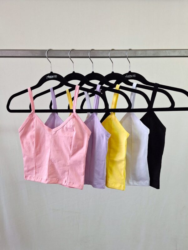 Musculosa tira con recorte algodon iced cotton 2026 - Imagen 3