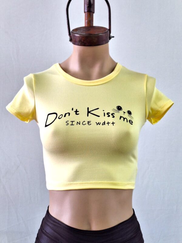 Top estampado Don‘t Kiss me modal soft 2026 - Imagen 4
