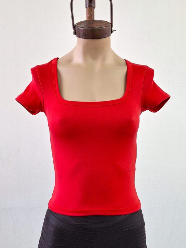 Remera cuello cuadrado por talle 1, 2 y 3 modal soft 2026 - Imagen 3