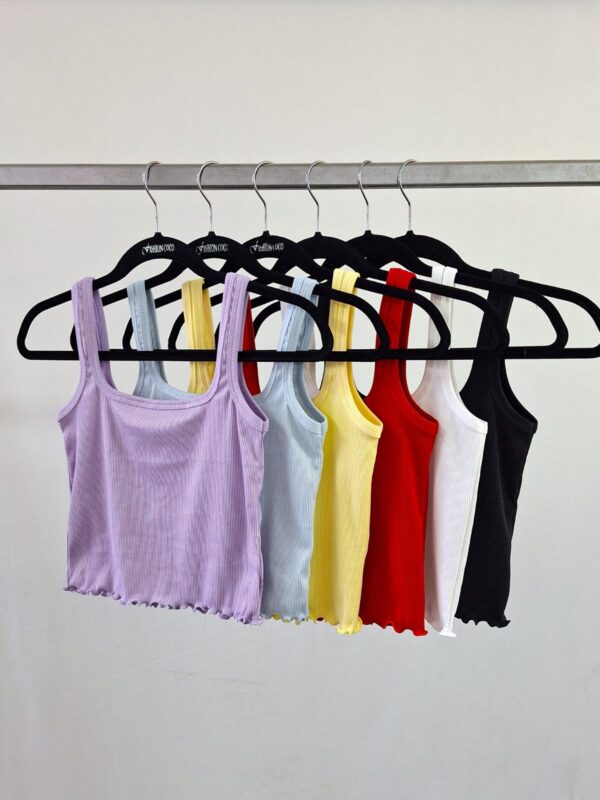 Musculosa cuello cuadrado rulette morley liso 2026 - Imagen 4